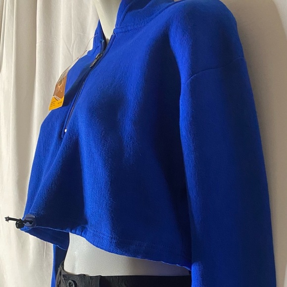 NWT Vibrant Blue Cropped Sweater - Picture 3 of 8